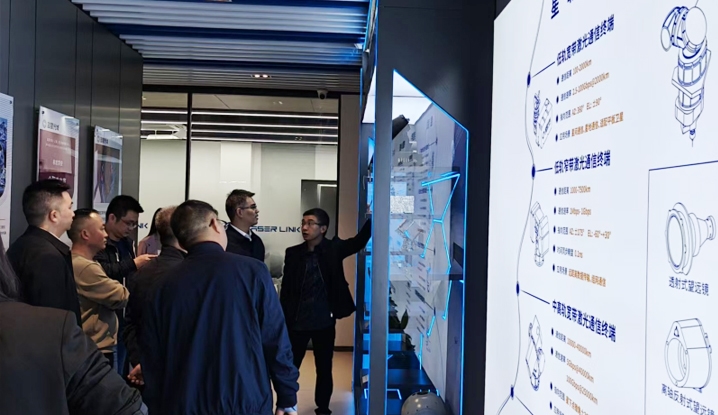 自贡创发集团赴上海考察某卫星激光通信公司